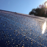 Improved solar panels obtain energy from falling raindrops